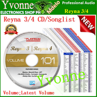 Yvonne SHOP Updated CD Platinum Reyna3 Reyna4 Songlist For Reyna3/4 ( Reyna3 Reyna4 CD&Songlist )