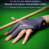 [shandaizhi666] Billiards Glove Left Hand Three Finger Snooker Billiard Glove Non Slip Stickers Elas