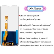 Original for Oppo A57 5g/A57 4G / A77 5g/A77 4G cph2339/a57s cph2385/A17 LCD touch screen with frame