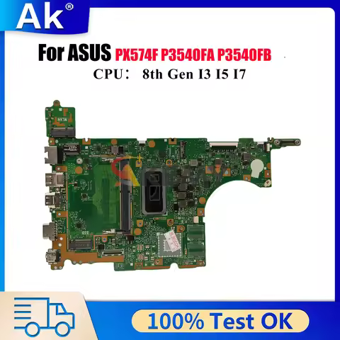 P3540FA Laptop Motherboard For ASUS ProArt PX574F P3540F P3540FA P3540FB Notebook Mainboard With I3 
