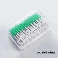 200 Chiếc Bàn Chải Kẽ Răng Bằng Silicon Tăm Nha Khoa Có Chỉ Dùng Vệ Sinh Răng Miệng Dành Cho Người L