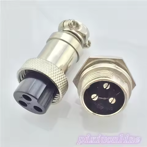 1set GX16 3 Pin Male Female L71Y Diameter 16mm Circular Connector Aviation Socket Plug Wire Panel Co