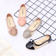 Grisea Girls' Shoes with Ribbon and Tie-Dye Semi-Transparent School Shoes Children's Ballet Shoes BA