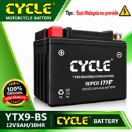 CYCLE YTX9-BS AGM BATTERY KTM 390 DUKE/CBR 250/GSF400/NINJA 250/SYM VTS 200 BATERI MOTOSIKAL