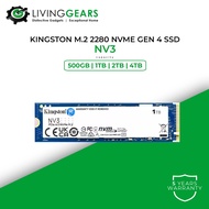 Kingston NV3 GEN4 PCIe 4.0 NVMe SSD ( 250GB / 500GB / 1TB / 2TB ) NV2