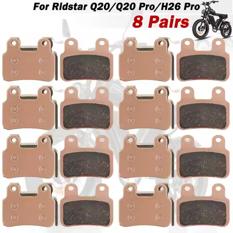 Semi-metal Ebike Brake Pads Compatible with Ridstar Q20/Q20Pro H26Pro EKX X2 X21 Freego X2 XD-KLBS-D