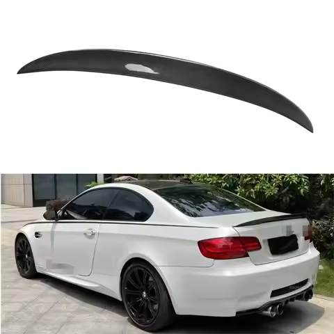 P Style Carbon Fiber E92 Coupe Rear Wing Spoiler For E92 M3 328i 335i 2006 2007 2008 2009 2010 2011 
