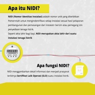 SLO NIDI DAYA 1300 SATU PAKET UNTUK DAFTAR KWH METERAN LISTRIK PLN