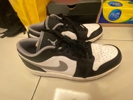【出清】Air Jordan 1 Low “Black Medium Grey” 影子配色 US10 含鞋盒 正品二手