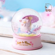 Lulu豬 lulu the piggy 罐頭豬 櫻花 水晶球 玻璃球 客廳 書檯 辦公桌 擺設 裝飾 聖誕 節日 生日 週年 紀念 送禮 禮物