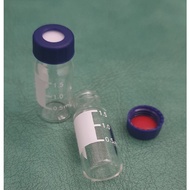 Autosampler Vial Kit Screw Clear Glass 2ml 12 x 32 mm 9-425 Label 100pcs cap septa gc hplc bottle co