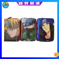 ✥dompet budak lelaki beg budak lelaki Naruto Naruto Anime Tide Wallet Pendek Pendekin Pendulum Pelajar Muda Pelajar Personaliti Jepun Klip Wang Zipperღ