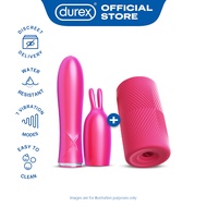 Durex Play Masturbation Sleeve &amp; 2in1 Vibrator Toy Bundle | For Man &amp; Woman