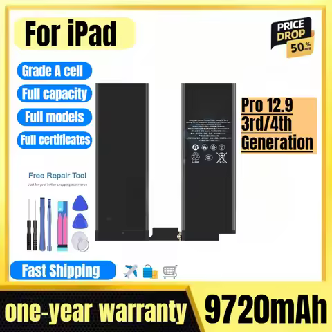 A2043/A1876/A1895 for IPad Pro 12.9 3rd/4th Generation Tablet Battery High Quality High Capacity Bat