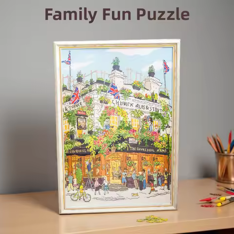 Robotime 1000 Piece Jigsaw Puzzle Home Decor Adults Puzzle Games Family Fun Puzzles Educational Toys