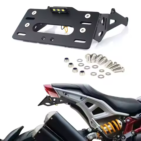 Fit For Indian FTR 1200 2019-2024 FTR1200 Rally/S Motorcycle License Plate Holder Bracket Rear Tail 