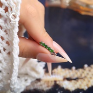 Garnet Ring & Diopside Silver S925 YZXQ - Simple Design - Code J6HS & J7HS