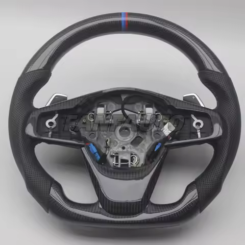 Custom Replacement Real Carbon Fiber Steering Wheel for BMW F39 F45 F46 F48 F49 X1 X2 1 2 Series