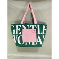 Gentle Woman canvas totebag green pink/ GW Tote Bag - Women's Bag Gentel Woman canvas Sling Bag GW B
