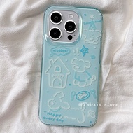 Print Blue Dog Girl Case Redmi Note 15 Pro+ 5G 12 Pro Plus 13 4G 8 9 10 Pro Note 11S Note 14 Pro 9S 