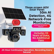 Solar Outdoor Camera 4G Independent Wi-Fi Free 360 Degree Remote Access