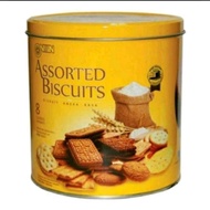 Nissin Biscuit Yellow tin assorted 650gr