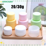 AVOCADD 2pcs Face Cream Jar, Refillable Plastic Makeup Jar,  20g 30g Colorful Travel Bottle Travel