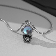 Trendy Hip Hop Moonstone Accessories Necklace High Street Men's Hanging Chain Handsome Unique Titani