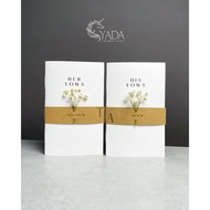 Vows book - Wedding promise card - Model 39