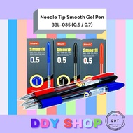 【READY STOCK】 Bibaile Needle Tip Smooth Gel Pen (BBL-035 -12pcs Per Box)