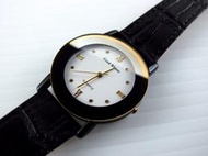 來來鐘錶~台灣品牌glad stone防水石英錶特殊弧面錶鏡;真皮製錶帶,日本星晨miyota 2035石英機心