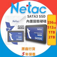 Netac - 256GB 2.5 SATA3 SSD 內置固態硬碟 (SA500) - NT01SA500-256-S3X