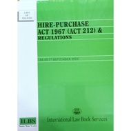HIRE-PURCHASE ACT 1967 (ACT 212) & REGULATIONS (AS AT 1 ST SEPTEMBER 2024)