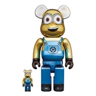 [BE@RBRICK] MINION DAVE CHROME Ver. BEARBRICK 100％ &amp; 400％