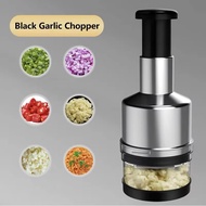 Penghancur Bawang Putih Manual - Penghiris Penekan Sayur & Herba Genggam untuk Gajet Memasak Dapur