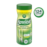 ไฟเบอร์ ผง 124ครั้ง พรีไบโอติกซ์ Benefiber Daily Prebiotic Glp-1 Friendly Fiber Supplement -124 Teas