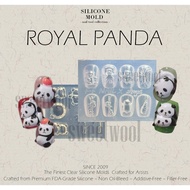 ROYAL PANDA Manh Lan PANDA nail mold uv gel dipping powder sulfurkey cap charm
