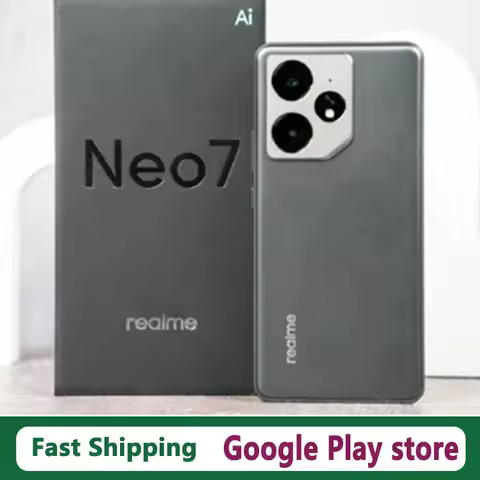 Original Realme GT Neo 7 Mobile Phone 6.78" OLED 120HZ Dimensity 9300+ 50.0MP Camera 80W Charge 7000