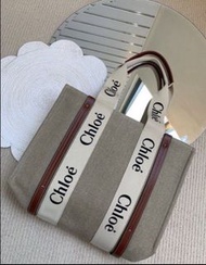 全新現貨CHLOE medium Woody tote （第三代） 中號 帆布 托特 手袋chc22as383i2690u