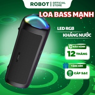 Loa Bluetooth 5.3 Robot RB525 Bass Mạnh 10W Đèn Led RGB Kháng Nước Pin Trâu - Chính Hãng