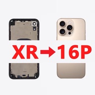 DIY Housing for XR to 16 Pro, XR Like 16Pro Back Cover, XR Body 16 Pro Dessert Titanium, XR Housing 