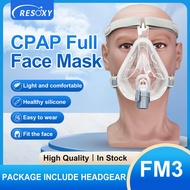 Full Face Mask CPAP Mask with Headgear Silicone Cushion for CPAP/BiPAP Machine for Anti Snoring Apne