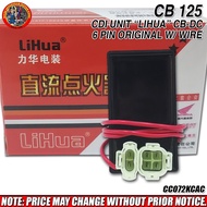 ♞,♘,♙CB 125 CDI UNIT "LIHUA" CB-DC 6PIN ORIGINAL W/ WIRE (CC072KCAC)