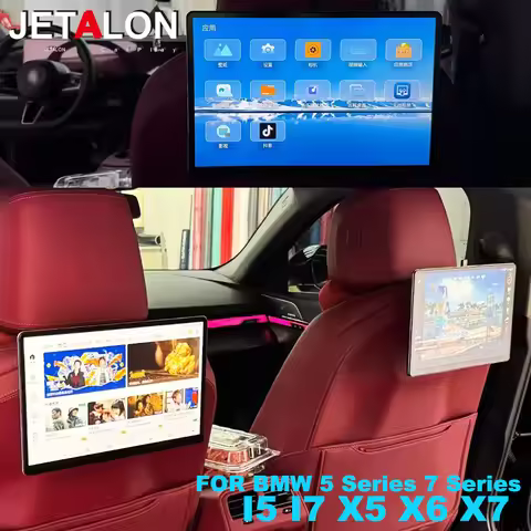 For BMW 5 Series 7 Series I5 I7 X5 X6 X7 Rear Entertainment Screen Headrest Multimedia Video Player 