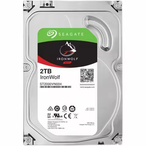 Seagate ST2000VN004 IronWolf 2TB SATA 3.5" Internal Hard Drive HDD