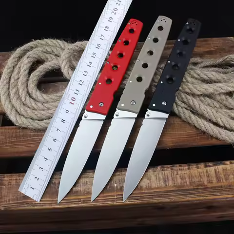 New Cold Hold out 6 Folding Knife S35VN Steel G10 Handle Pocketknives Outdoor Military Tactical Hunt