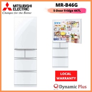 Mitsubishi MR-B46G-W-P Folio Series 5-Doors Fridge 447L