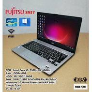 โน๊ตบุ๊คมือสอง Notebook Fujitsu S937 i5-7300U(RAM 4GB/SSD:120GB) ขนาด13 นิ้ว