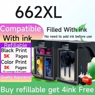 Compatible hp 662 ink cartridge hp662xl refillable ink cartridge Compatible for HP2515 2545 2645 101