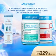 Life-Space Acne Relief + Skin Rebalance Probiotic +LIFE-SPACE SHAPE BIFIDOBACTERIUM LACTIS B420 PLUS